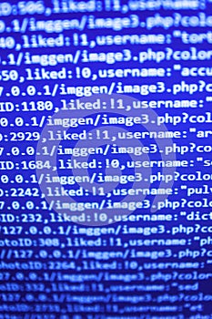 Programming code abstract technology.