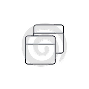 Programming code, application thin line icon. Linear vector symbol