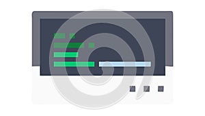 Programming Code Editor, Software Engineering Icon, vector design Generative AI