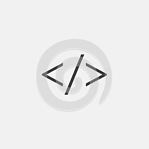 programming code icon vector