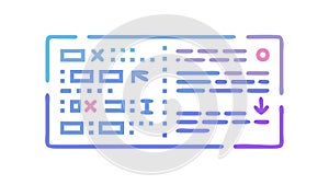 Programming Code Interface and Software Development, vector design Generative AI