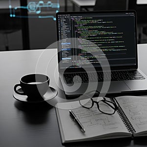 Programming Code on Laptop Screen - Software Development and Technology Concept