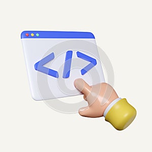 Programming code product development. Computer programming. Developer coding. Web Development concept. icon isolated on