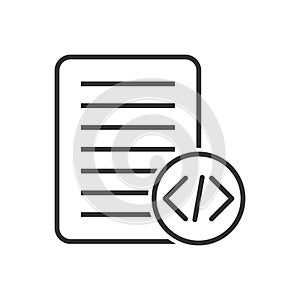 Programming Coding Icon - Document File Icon