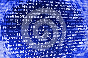 Programming coding source code screen.
