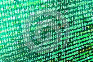 Programming coding source code screen.