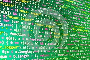 Programming coding source code screen.