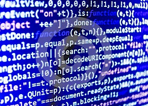 Programming coding source code screen.