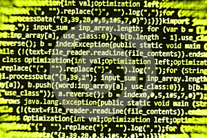 Programming coding source code screen.