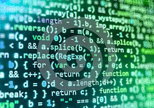 Programming coding source code screen.