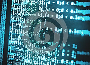 Programming coding source code screen.
