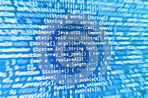 Programming coding source code screen.
