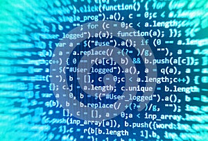 Programming coding source code screen.