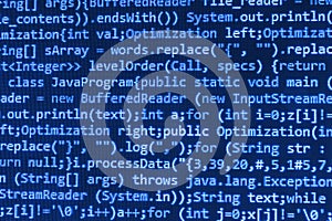 Programming coding source code screen.