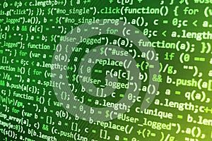 Programming coding source code screen.
