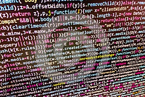 Programming coding source code screen.