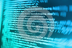 Programming coding source code screen.