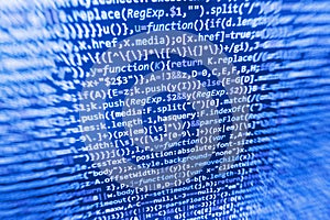 Programming coding source code screen.