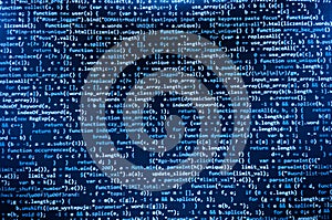 Programming coding source code screen.