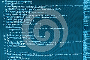 Programming coding source code screen.