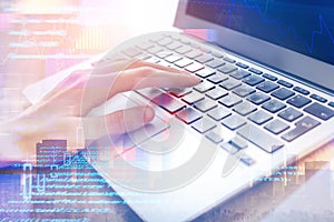 Programming, computing and technology concept