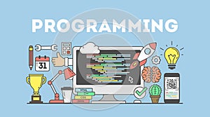 Programming concept illustration.