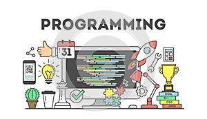 Programming concept illustration.