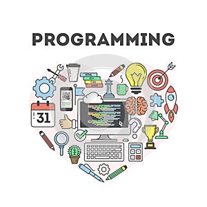 Programming concept illustration.