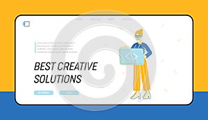 Programming, Css Html Front End Coding Website Landing Page. Tech Application Software Development Work