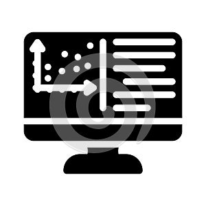 programming data science glyph icon vector illustration