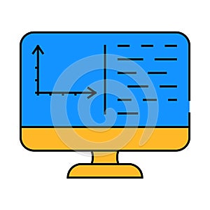 programming data science icon color illustration