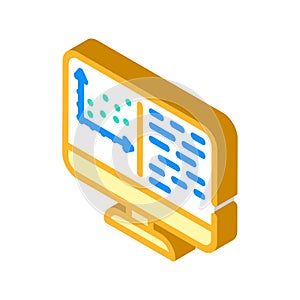 programming data science isometric icon vector illustration