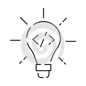 Programming and Development related vector line icons. Web and Application Development outline icon set. Coding and Programming
