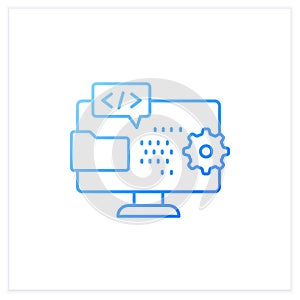 Programming environment gradient icon