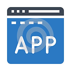 Programming file glyphs double color icon