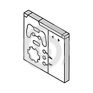 programming game development isometric icon vector illustration