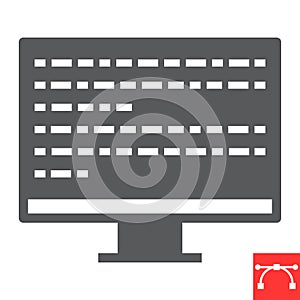 Programming glyph icon