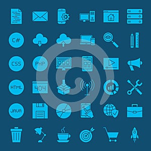 Programming Glyphs Website Icons