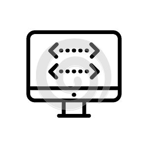 Programming thin  line icon