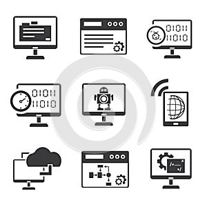 Programming icons set