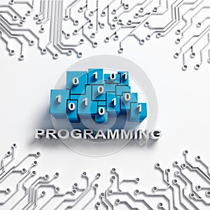 Programming illustration with circuits