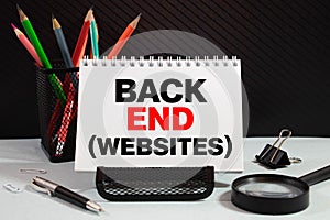 Programming of Internet website. Developer occupation work photo. Webdesigner Workstation.