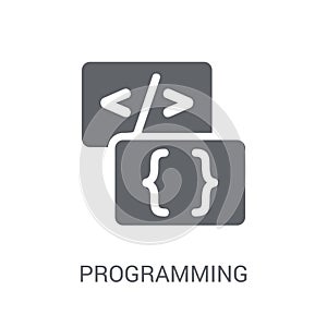 Programming language icon. Trendy Programming language logo concept on white background from Programming collection