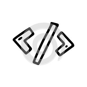 programming line vector doodle simple icon design