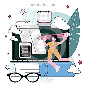 Programming online service or platform. Coding, testing and writing