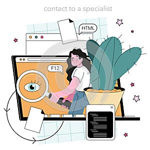 Programming online service or platform. Coding, testing and writing