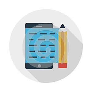 Programming reception  vector flat icon