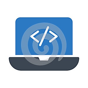 Programming reception vector glyph color icon