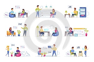 Programming scenes bundle with people