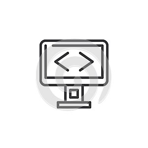 Programming screen line icon